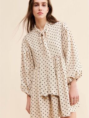 Sister Jane Barn Heart Jacquard Mini Dress
